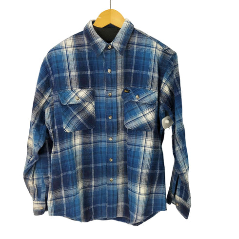 プレンティス Prentiss USA製 配色チェック コットンネルシャツ メンズ JPN:M